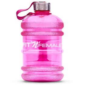 Die pinke Wasserflasche für unterwegs oder das Training!