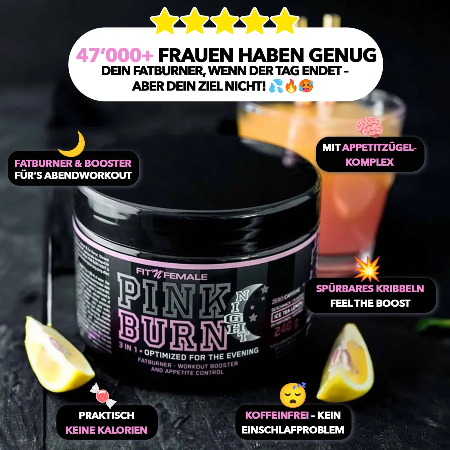 Pink burn ad24 night
