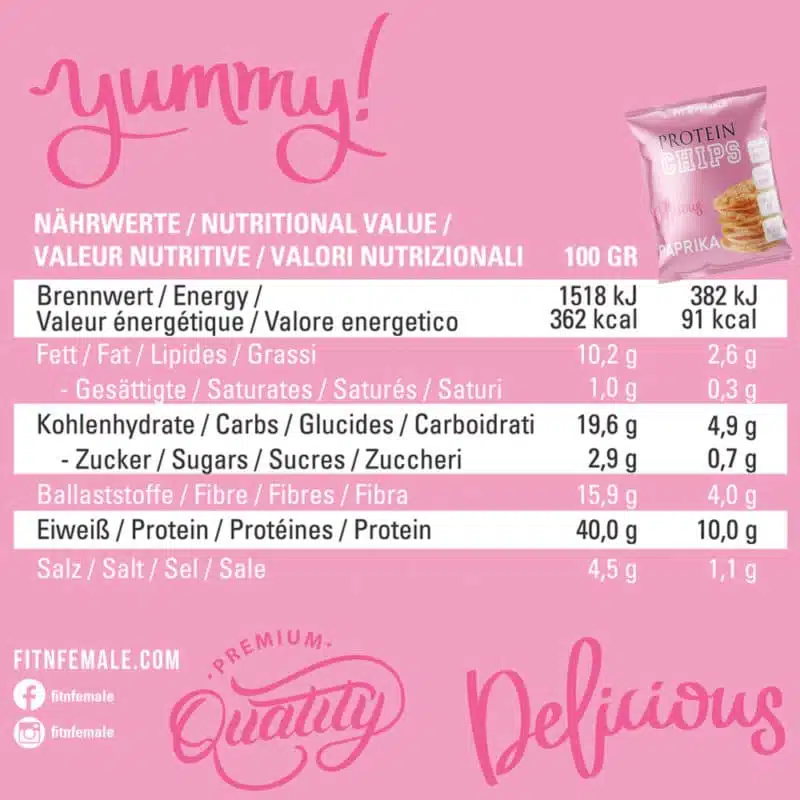 Protein Chips Shop Ingredients