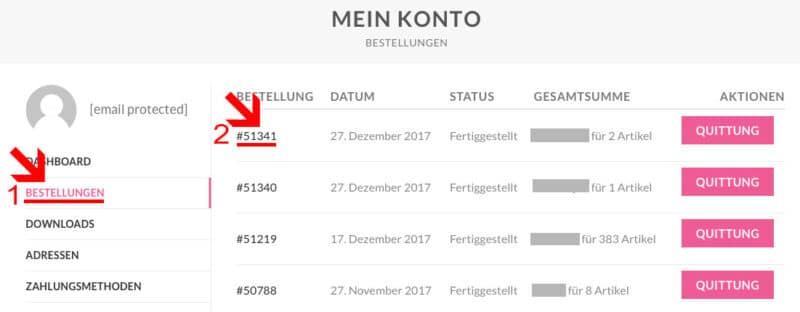 Stornierung